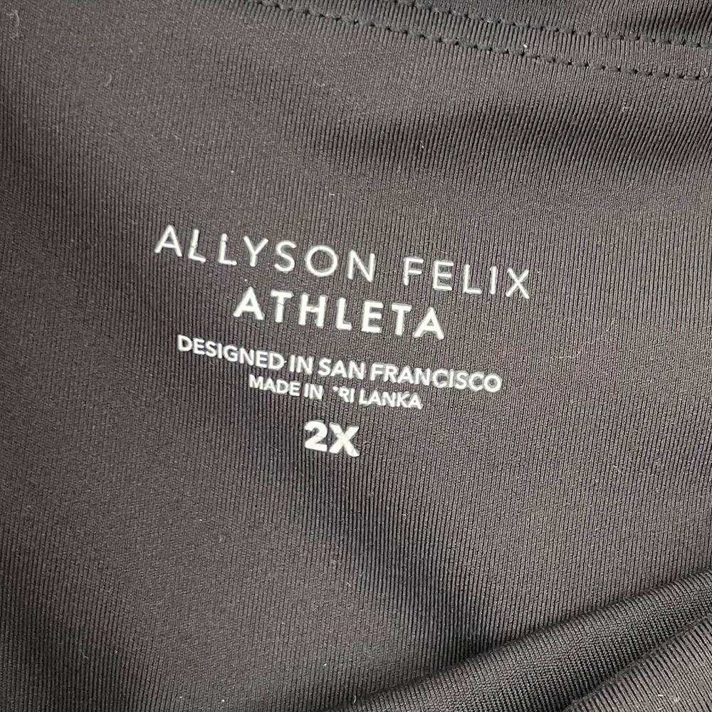 Athleta X Allyson Felix Legend 7/8 tights Leggings Medieval Violet Navy Blue 2X - Picture 11 of 13